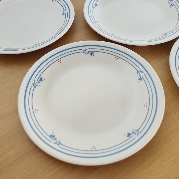 4  Corelle Country Violets Bread and Butter Plates - Picture 3 of 4